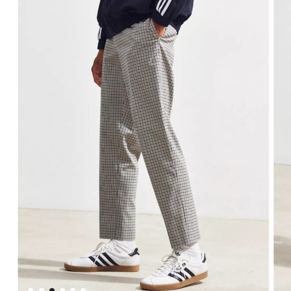 Lacoste Live Men's Plaid Multicolor Trousers Preppy Classy Size 30